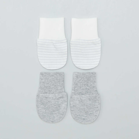 Lot de 2 paires de moufles anti-griffes