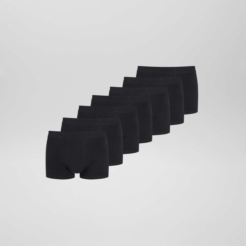 Lot de 7 boxers stretchs – Noir – Kiabi Maroc