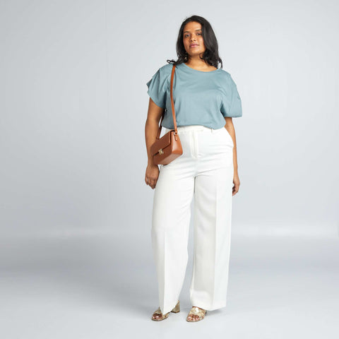 T-shirt uni manches courtes