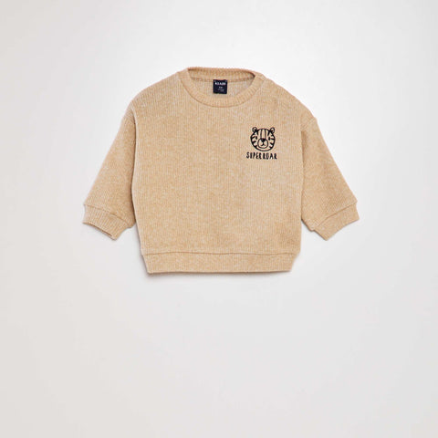 Ensemble côtelé sweat + jogging - 2 pièces