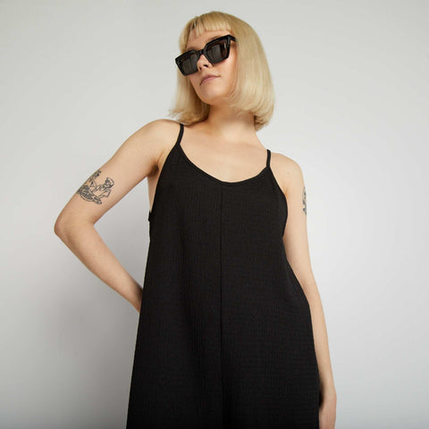 Combinaison large en maille stretch