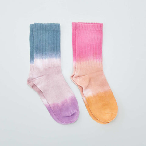 Lot de 2 paires de chaussettes Tie dye