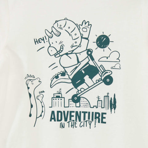 T-shirt imprimé à col rond