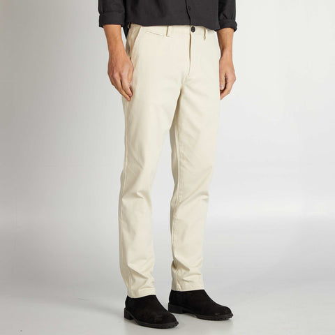 Chino en twill coupe slim