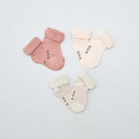 Lot de 3 paires de chaussettes de naissance