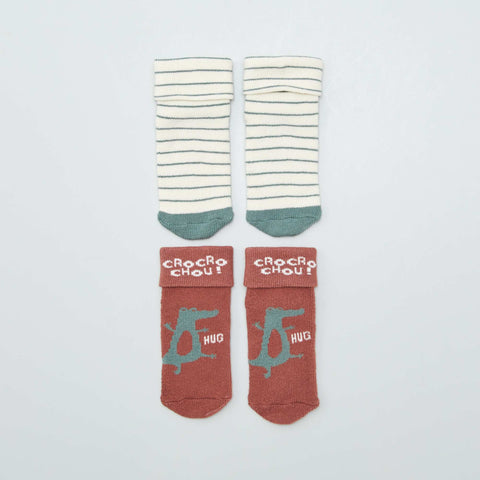 Lot de 2 paires de chaussettes naissances