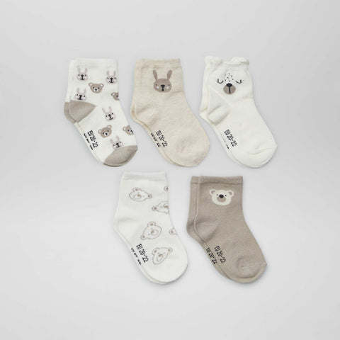 Lot de 5 paires de chaussettes en maille stretch