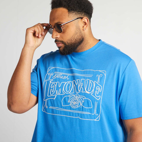 T-shirt à col rond avec imprimé
