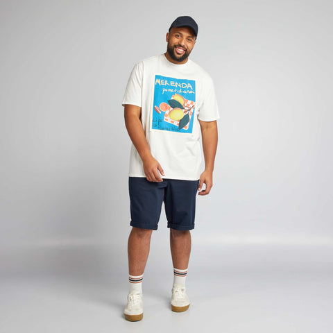 T-shirt à col rond avec imprimé