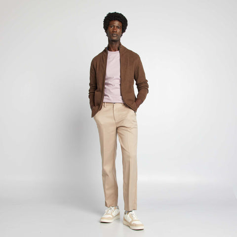 Gilet zippé col montant