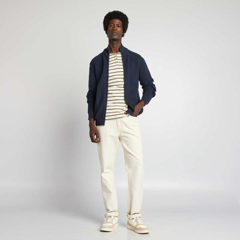 Gilet zippé col montant