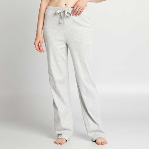 Pantalon de pyjama large rib