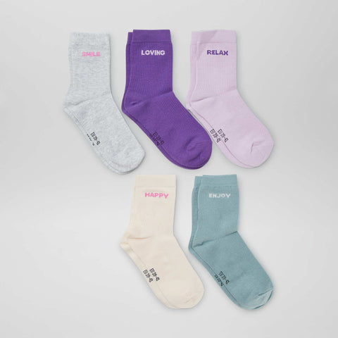Lot de 5 paires de chaussettes fantaisies