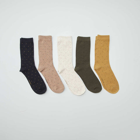 Chaussettes hautes en maille - Lot de 5