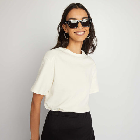 T-shirt large manches courtes