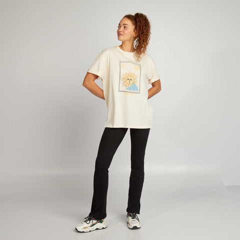 T-shirt en jersey à col rond