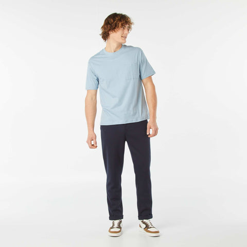 T-shirt uni avec poche poitrine