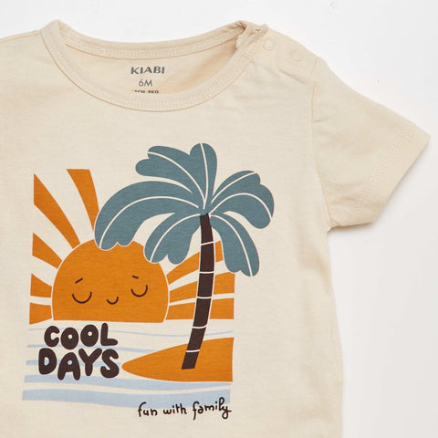Ensemble t-shirt + short - 2 pièces