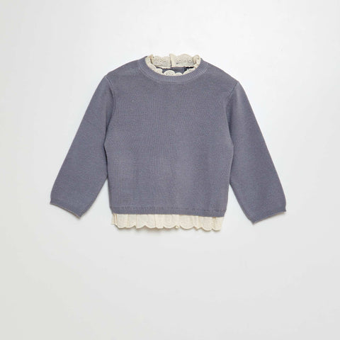 Ensemble pull avec broderies + legging - 2 pièces