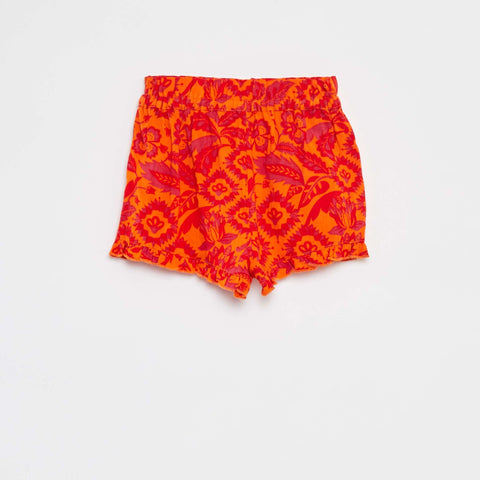 Short en jersey à imprimé