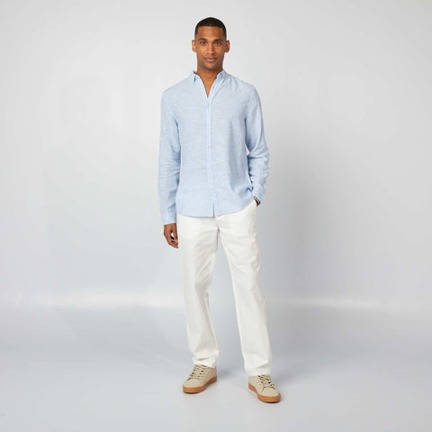 Chemise en lin mélangé