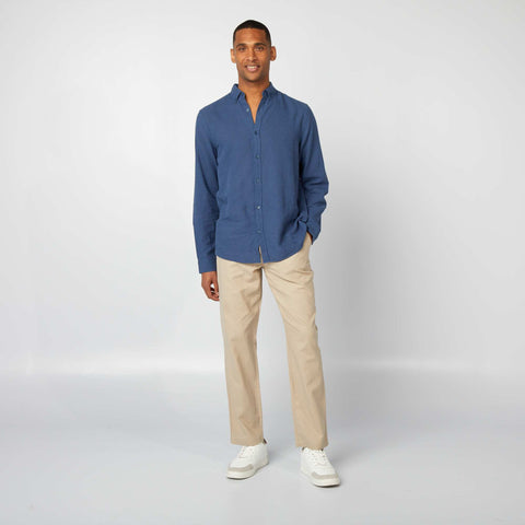 Chemise en lin mélangé