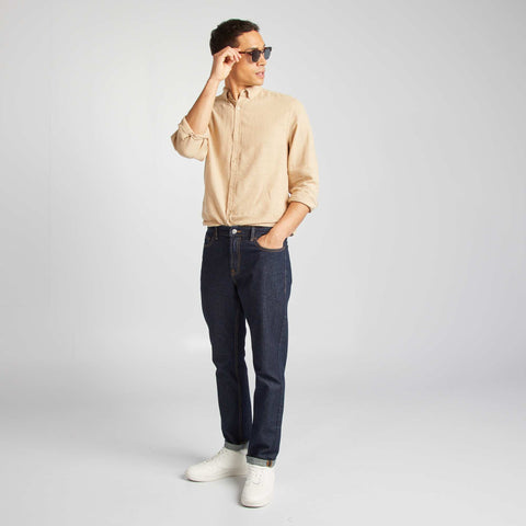 Chemise en lin mélangé