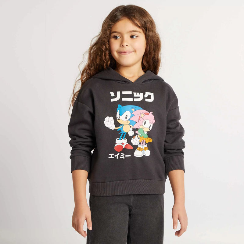 Sweat 'Sonic' 'SEGA' à capuche – Noir – Kiabi Maroc