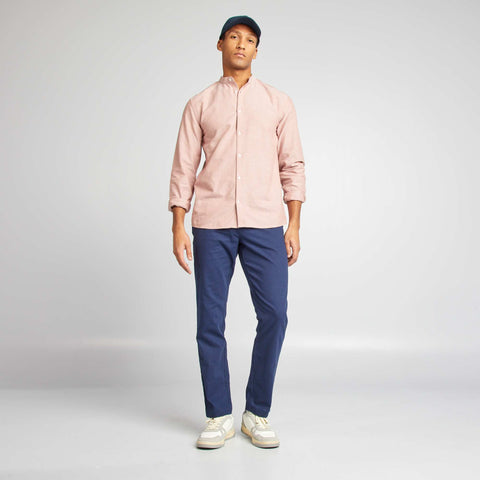 Chemise Oxford avec col mao