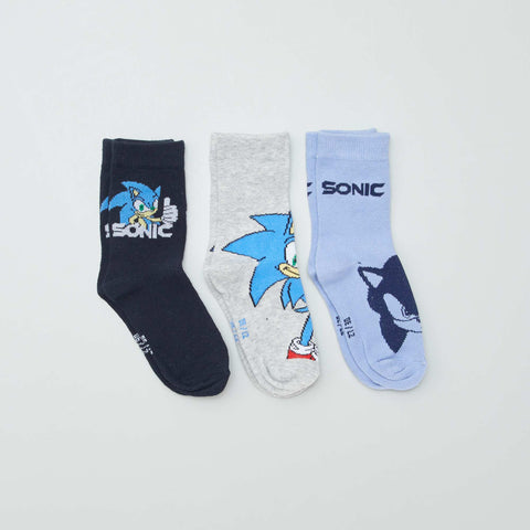 Chaussettes 'Sonic' - lot de 3