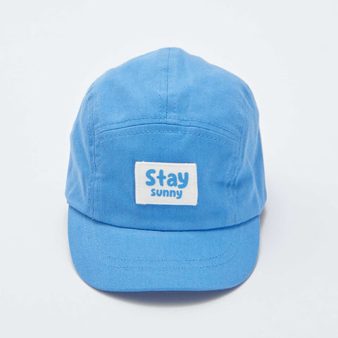 Casquette avec patch message 'Stay sunny'