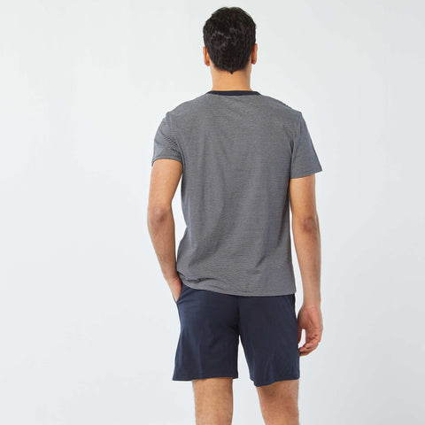 Pyjama court short + t-shirt - 2 poches