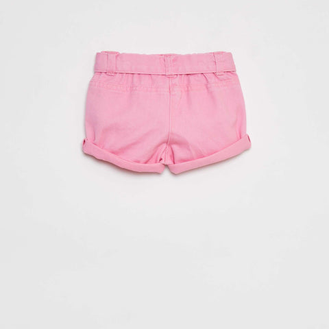 Short en coton esprit denim
