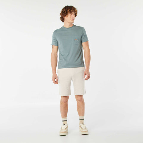T-shirt manches courtes avec poche poitrine et broderie