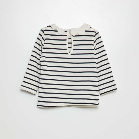 T-shirt avec collerette