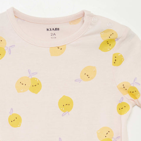 Pyjama court t-shirt + short - 2 pièces