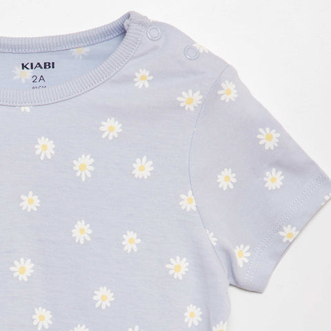 Pyjama court t-shirt + short - 2 pièces