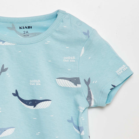 Pyjama court t-shirt + short - 2 pièces