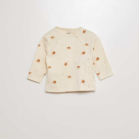 Ensemble pyjama t-shirt + pantalon avec pieds - 2 pièces