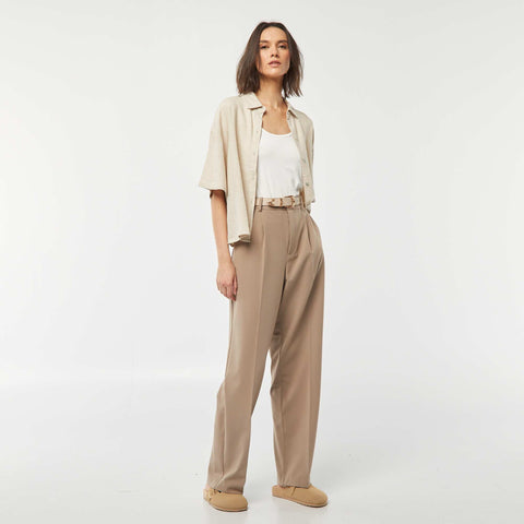 Chemisier oversize en lin
