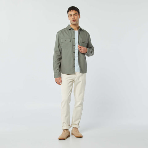 Surchemise en twill avec poches à rabat