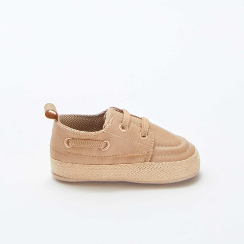 Chaussures bateau à lacets élastiqués