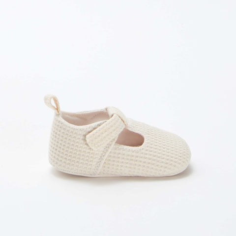 Chaussons semi-ouverts en gaze de coton