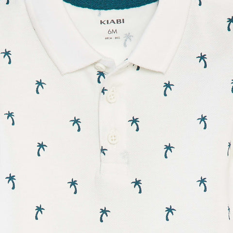 Polo manches courtes en piqué de coton