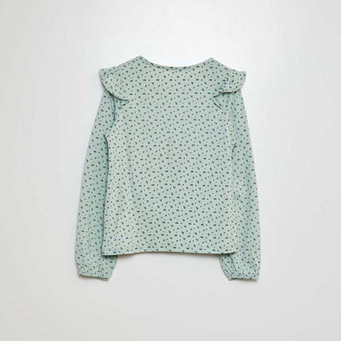 T-shirt avec épaules volantées