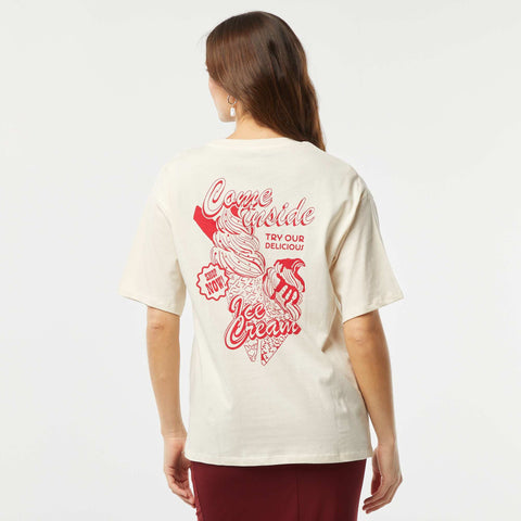 T-shirt en jersey manches courtes imprimé