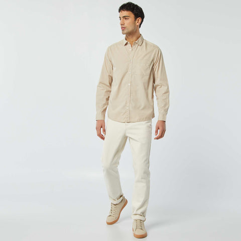 Chemise regular en popeline