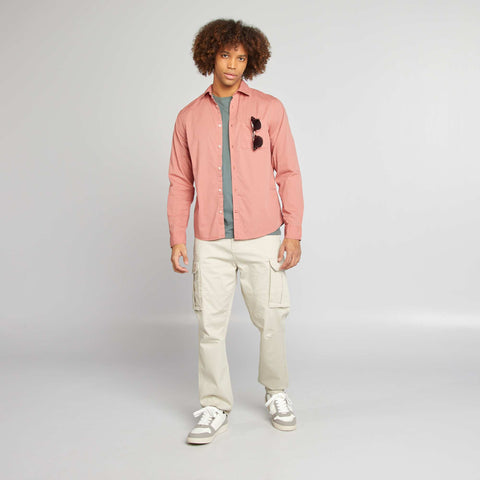 Chemise regular en popeline