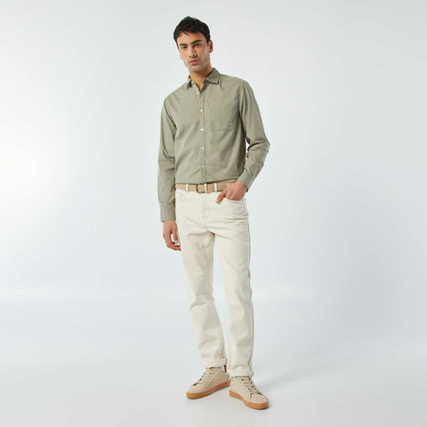 Chemise regular en popeline