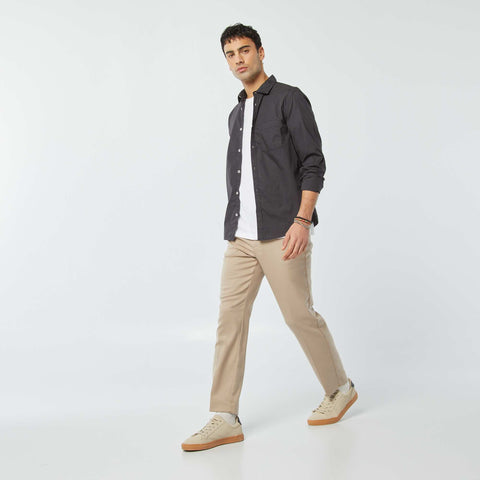 Chemise regular en popeline